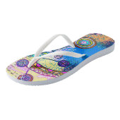 Von EDDArt handgezeichnet - Traumskala 1 Badesandalen (Schrägansicht)