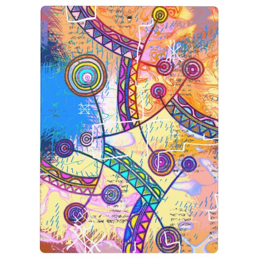 Von EDDArt handgezeichnet - Traumskala 1 Klemmbrett (Rückseite)