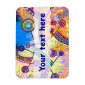 Von EDDArt handgezeichnet - Traumskala 1 Magnet (Vertikal)