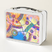 Von EDDArt handgezeichnet - Traumskala 1 Metall Brotdose (Rückseite)