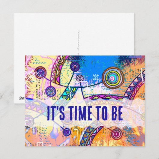 Von EDDArt handgezeichnet - Traumskala 1 Postkarte (Vorne/Hinten)