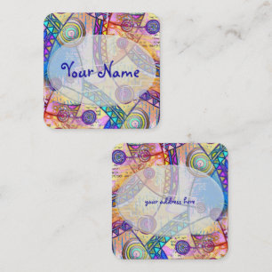 Von EDDArt handgezeichnet - Traumskala 1a Quadratische Visitenkarte