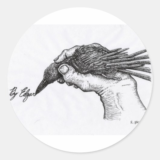 von Edgar Runder Aufkleber (Vorderseite)