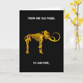 Von einem alten Fossil zu anderen… Karte (Gelbe Blume)