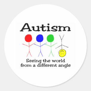 ….Von einem anderen Winkel (Leute) Runder Aufkleber