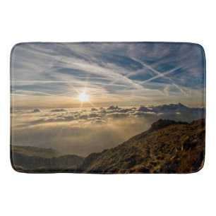 Von einem Berggipfel, Sonnenuntergang über der Wol Badematte