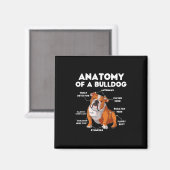 von einem Bulldog Magnet (Vorderseite/Rückseite)