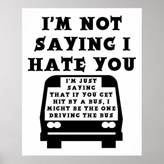 Von einem Bus-Sternenposter treffen Poster (Vorne)
