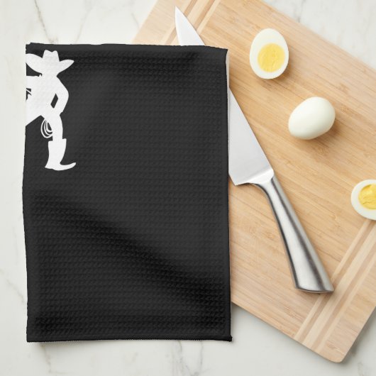 von einem Cowboy geliebt Geschirrtuch (Viertel Falte)