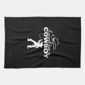 von einem Cowboy geliebt Geschirrtuch (Horizontal)