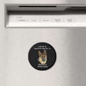 Von einem deutschen Hirten geliebt und geschützt Magnet (In Situ (Geschirrspüler))