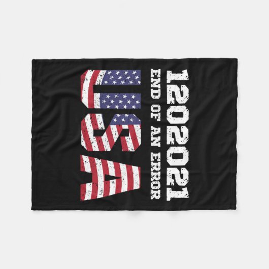 von einem Fehler Biden Harris Einweihung 12021 Jan Fleecedecke (Vorderseite (Horizontal))