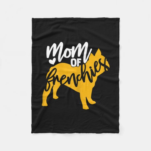 von einem französischen Bulldog 1 Fleecedecke (Vorderseite)