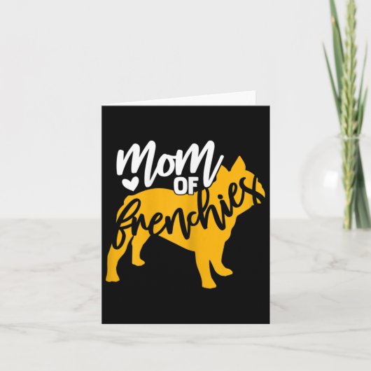 von einem französischen Bulldog 1 Karte (Vorderseite)