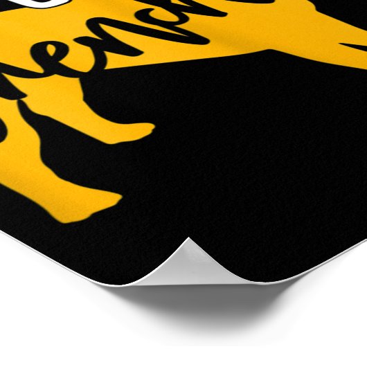 von einem französischen Bulldog 1 Poster (Ecke)