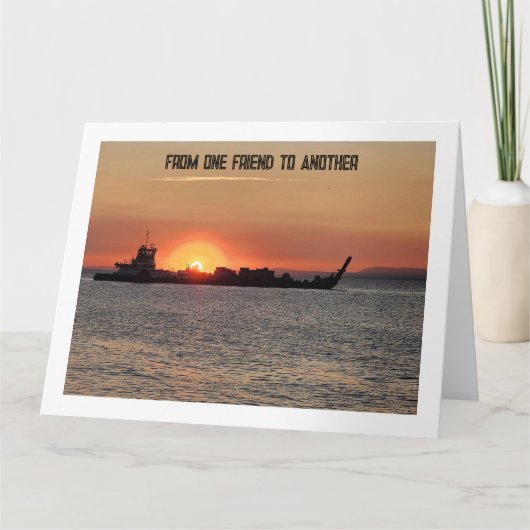 von einem Freund zu einem anderen sichere Reisen Karte (Vorderseite)