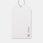 von einem Handwerker zum Client Geschenkanhänger (Rückseite)