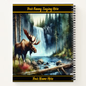 Von einem Herbstwasserfall getrennt Notizblock (Rückseite)