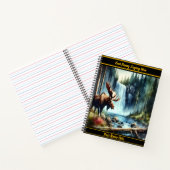 Von einem Herbstwasserfall getrennt Notizblock (Innenseite)