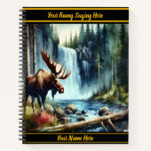 Von einem Herbstwasserfall getrennt Notizblock (Vorderseite)