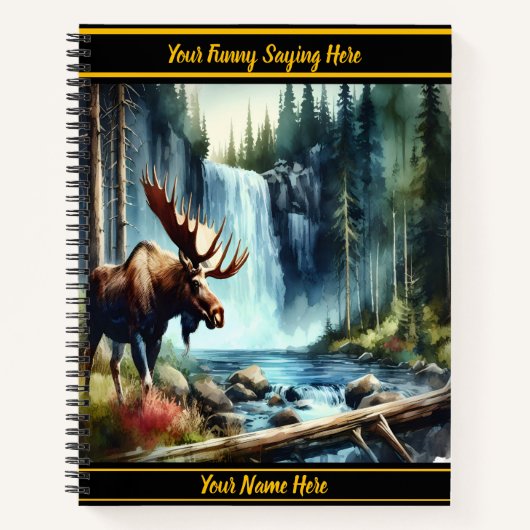 Von einem Herbstwasserfall getrennt Notizblock (Vorderseite)