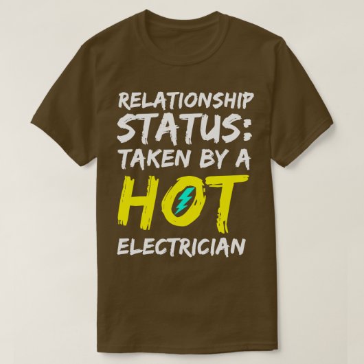 Von einem Hot Electrician übernommen T-Shirt (Design vorne)