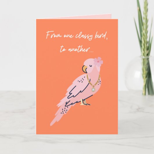 Von einem klassischen Vogel zu einem anderen sonni Karte (Vorderseite)