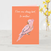 Von einem klassischen Vogel zu einem anderen sonni Karte (Gelbe Blume)