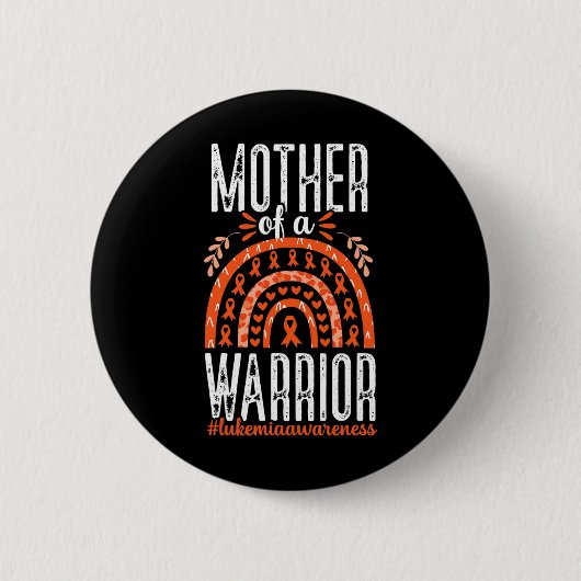 von einem Krieger Leukämie Bewusstsein Monat Krebs Button (Vorderseite)