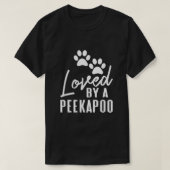 Von einem Peekapoo gemischte Rasse Hunde Mama oder T-Shirt (Design vorne)