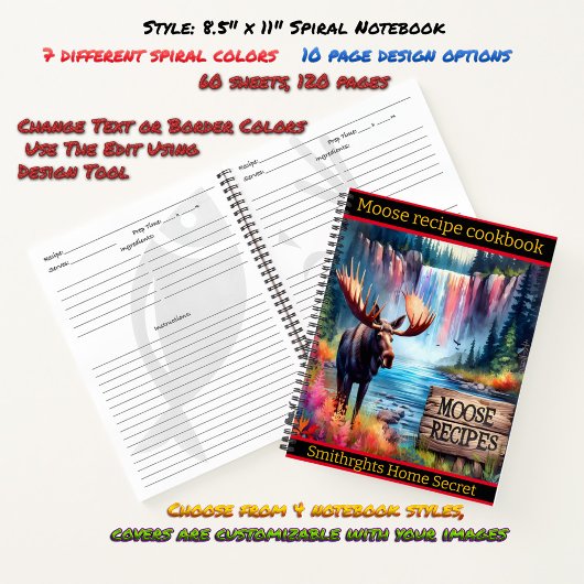 Von einem pulsierenden Wasserfall und See getrennt Notizblock