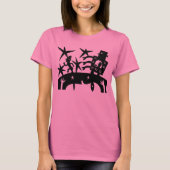 Von einem Roboter weglaufen T-Shirt (Vorderseite)