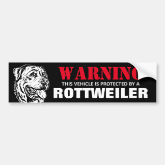 Von einem Rottweiler geschützt Autoaufkleber