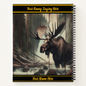 Von einem ruhigen Waldstrom getrennt Notizblock (Rückseite)