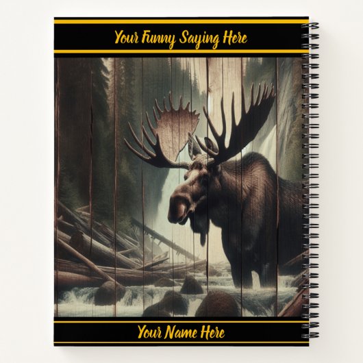 Von einem ruhigen Waldstrom getrennt Notizblock (Rückseite)