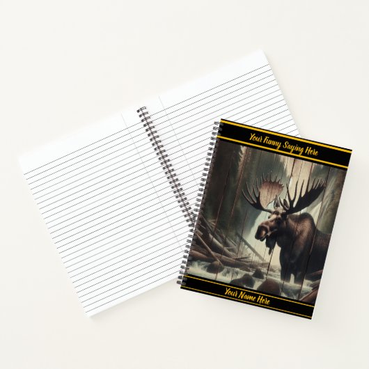 Von einem ruhigen Waldstrom getrennt Notizblock (Innenseite)