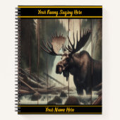 Von einem ruhigen Waldstrom getrennt Notizblock (Vorderseite)