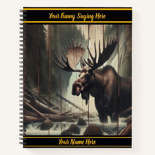 Von einem ruhigen Waldstrom getrennt Notizblock (Vorderseite)