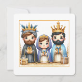 Von einem Stern geführt Feiertagskarte (Vorderseite)