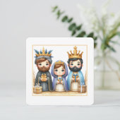 Von einem Stern geführt Feiertagskarte (Stehend Vorderseite)