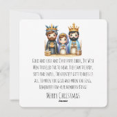 Von einem Stern geführt Feiertagskarte (Rückseite)