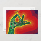 von einem winzigen Eichensamen, wächst eine mächti Postkarte (Vorne/Hinten)