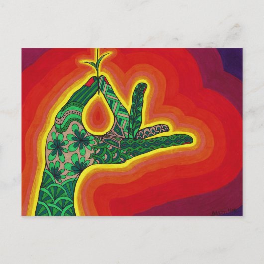 von einem winzigen Eichensamen, wächst eine mächti Postkarte (Vorderseite)