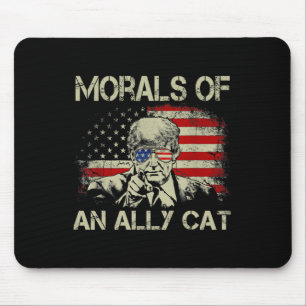 Von einer alleinerziehenden Katze Funny Trump 2024 Mousepad