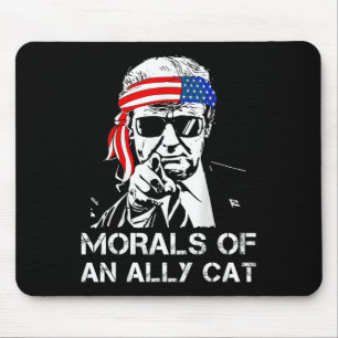 Von einer alleinstehenden Katze Funny Trump 2024 T Mousepad