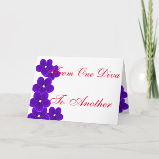 Von einer Diva zu anderen Feiertagskarte