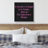 Von einer Frau Leinwanddruck (Insitu (Schlafzimmer))