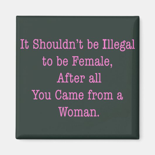 Von einer Frau Magnet (Vorne)