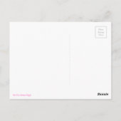 Von einer Frau Postkarte (Rückseite)