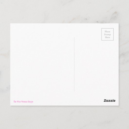 Von einer Frau Postkarte (Rückseite)